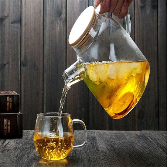 Heat resistant glass tea pot 04